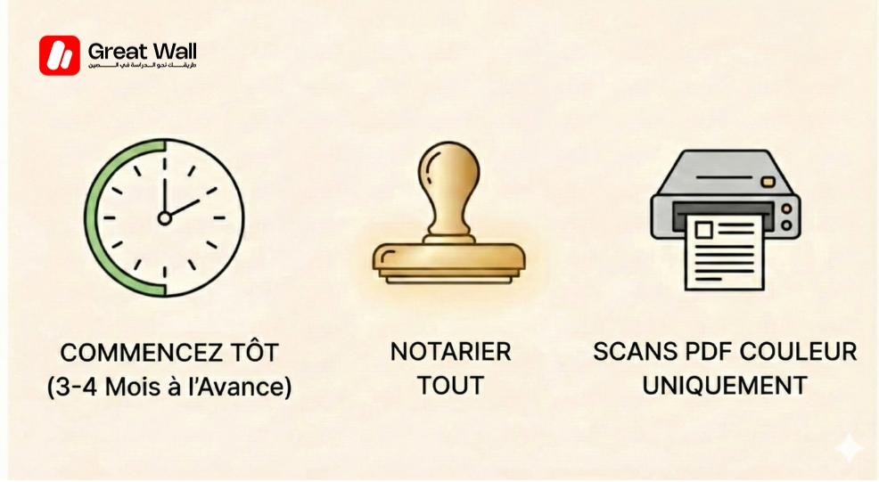 Les documents requis pour étudier en Chine