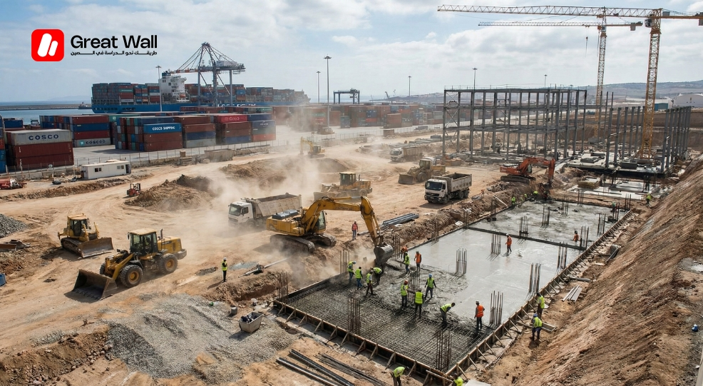 Infrastructure massive a Tanger Tech montrant l investissement des entreprises chinoises au Maroc